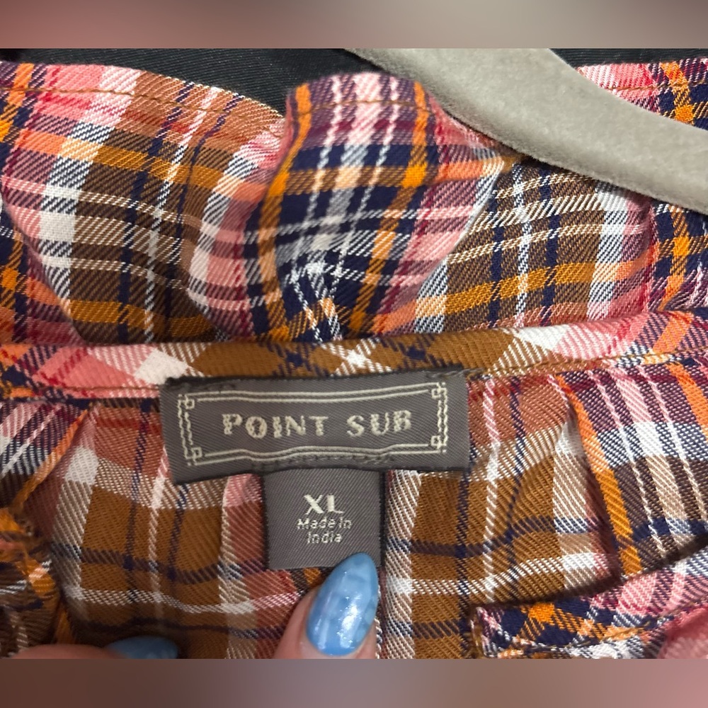 Point Sur Plaid Button-Up Blouse - image 4